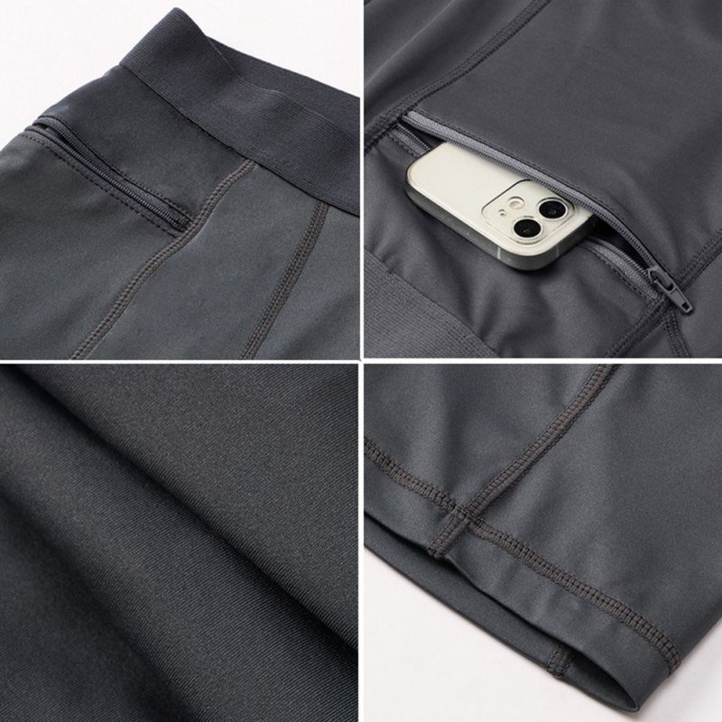 3 Pack Men Sports Shorts Active Workout Underwear Men Compression Shorts Quick Dry Shorts with Pocket