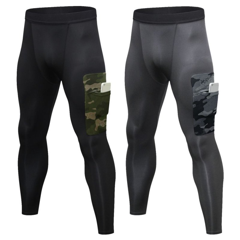 2 Pack Men Pants Quick Dry Sports Fitness Workout Running Jogging Baselayer Leggings Tights