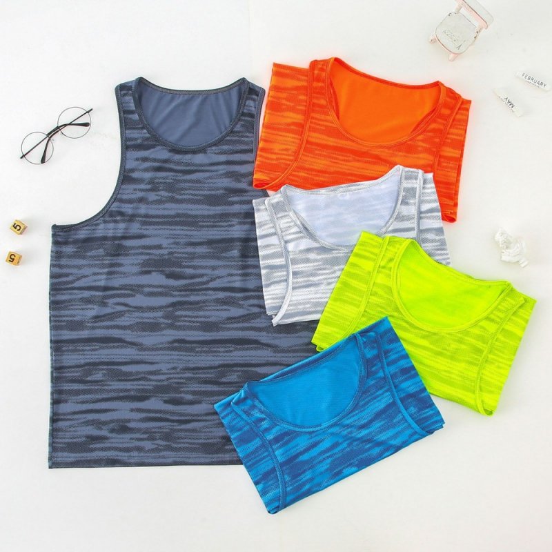 Men Sports Tank Top Sleeveless Loose Fit Quick-dry Breathable Basketball Training Athletic Gym Tops