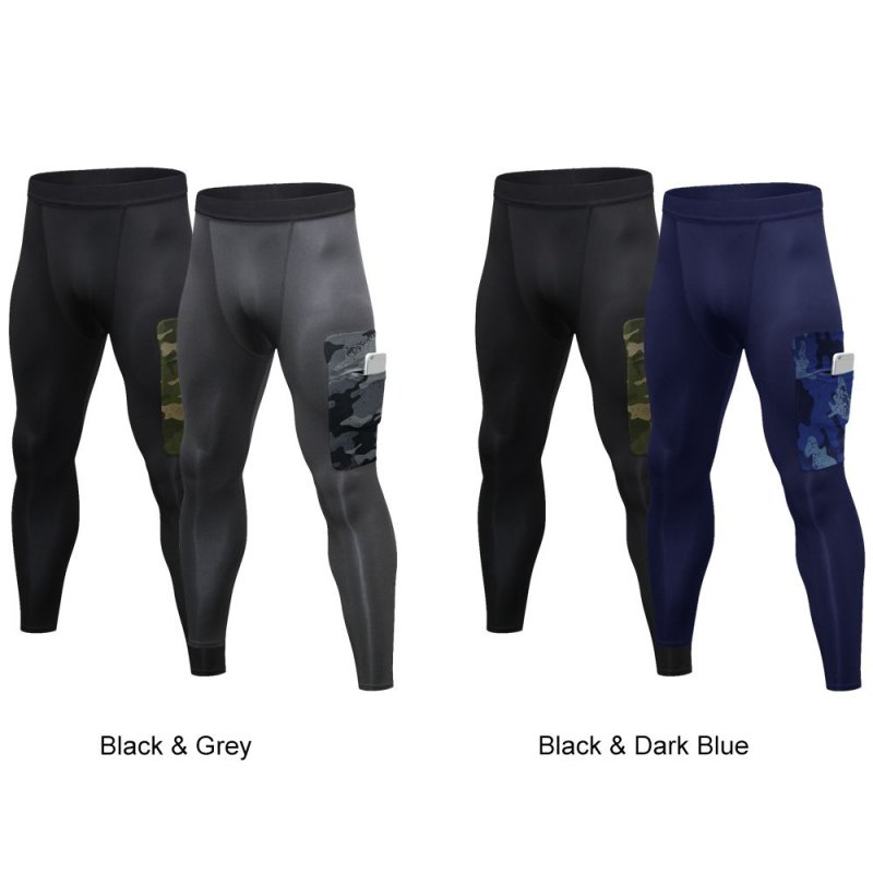 2 Pack Men Pants Quick Dry Sports Fitness Workout Running Jogging Baselayer Leggings Tights