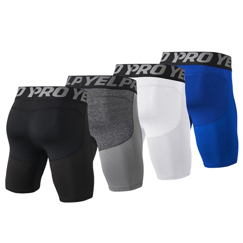 Men Quick Dry Shorts Running Leggings Running Tights Gym Training Fitness Sport Shorts Leggings Male Underwear