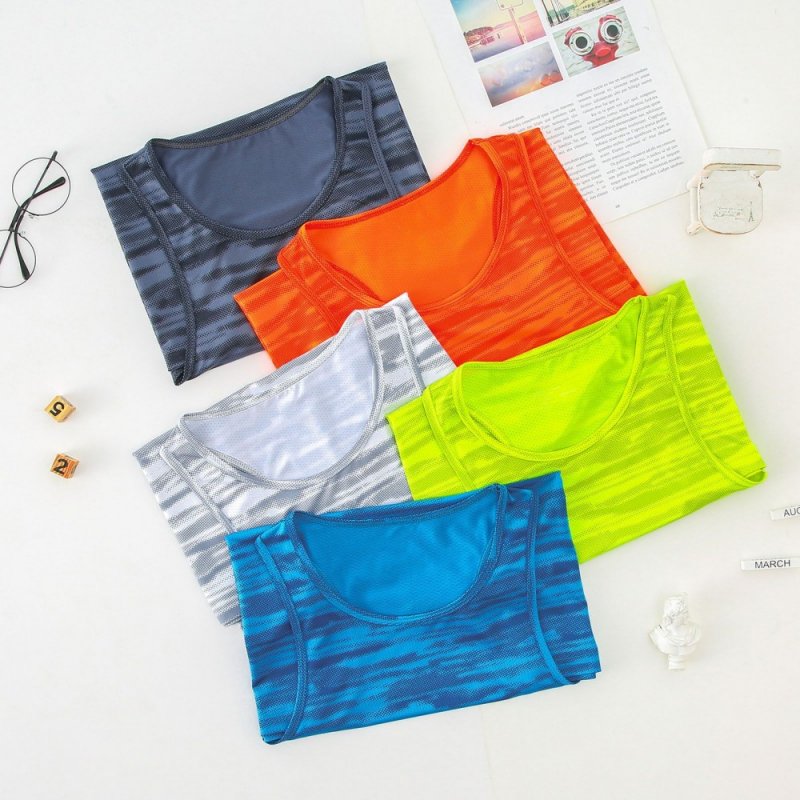 Men Sports Tank Top Sleeveless Loose Fit Quick-dry Breathable Basketball Training Athletic Gym Tops